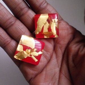 Vintage Resin Earrings